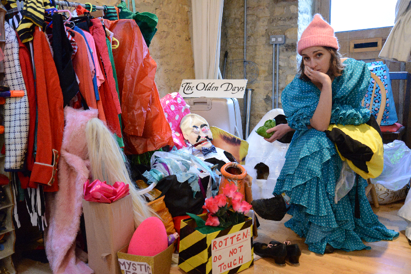 Lucy in a dressing room